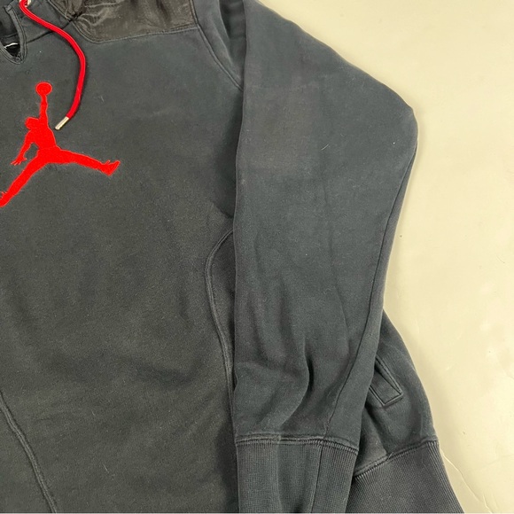006 - VINTAGE 00s NIKE AIR JORDAN JUMPMAN PULLOVER SWEATSHIRT HOODIE - Picture 4 of 8